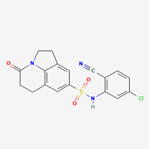 N-(5-chloro-2-cyanophenyl)-4-oxo-2,4,5,6-tetrahydro-1H-pyrrolo[3,2,1-ij]quinoline-8-sulfonamide