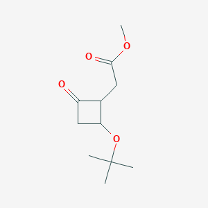 Methyl 2-[2-[(2-methylpropan-2-yl)oxy]-4-oxocyclobutyl]acetate