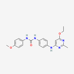 1-(4-((6-Ethoxy-2-methylpyrimidin-4-yl)amino)phenyl)-3-(4-methoxyphenyl)urea