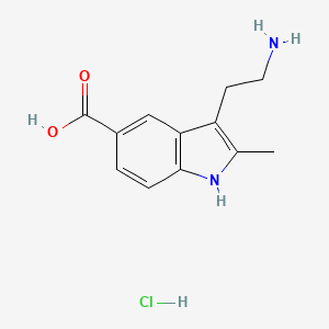 3-(2-aminoethyl)-2-methyl-1H-indole-5-carboxylic acid hydrochloride