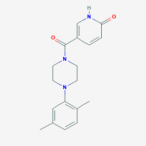 B2826693 5-[4-(2,5-Dimethylphenyl)piperazine-1-carbonyl]pyridin-2-ol CAS No. 1252819-48-9