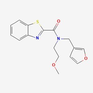 molecular formula C16H16N2O3S B2826714 N-(furan-3-ylmethyl)-N-(2-methoxyethyl)benzo[d]thiazole-2-carboxamide CAS No. 1421451-26-4