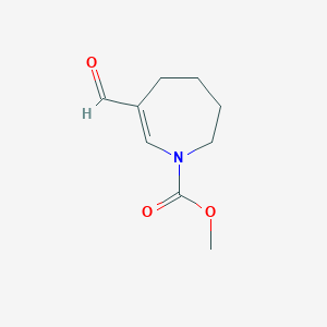 molecular formula C9H13NO3 B2826716 methyl 6-formyl-2,3,4,5-tetrahydro-1H-azepine-1-carboxylate CAS No. 2137655-11-7