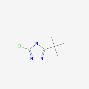 molecular formula C7H12ClN3 B2826740 3-tert-butyl-5-chloro-4-methyl-4H-1,2,4-triazole CAS No. 904321-35-3