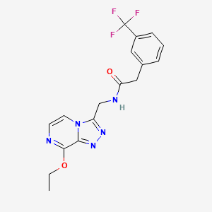 N-((8-ethoxy-[1,2,4]triazolo[4,3-a]pyrazin-3-yl)methyl)-2-(3-(trifluoromethyl)phenyl)acetamide