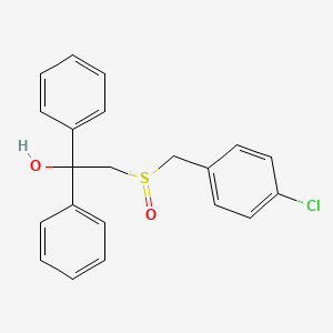 2-[(4-Chlorobenzyl)sulfinyl]-1,1-diphenyl-1-ethanol