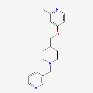 2-Methyl-4-[[1-(pyridin-3-ylmethyl)piperidin-4-yl]methoxy]pyridine