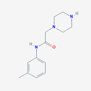 molecular formula C13H19N3O B2826768 N-(3-methylphenyl)-2-piperazin-1-ylacetamide CAS No. 946666-15-5