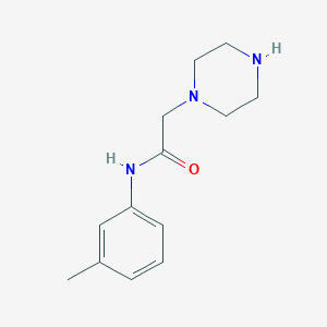 molecular formula C13H19N3O B2826768 N-(3-甲基苯基)-2-哌嗪-1-乙酰胺 CAS No. 946666-15-5