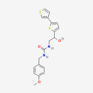 1-[2-Hydroxy-2-(5-thiophen-3-ylthiophen-2-yl)ethyl]-3-[(4-methoxyphenyl)methyl]urea