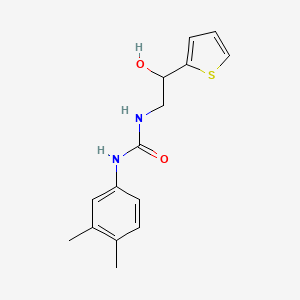 1-(3,4-Dimethylphenyl)-3-(2-hydroxy-2-(thiophen-2-yl)ethyl)urea