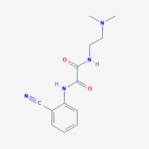 molecular formula C13H16N4O2 B2826802 N1-(2-cyanophenyl)-N2-(2-(dimethylamino)ethyl)oxalamide CAS No. 898349-50-3