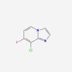 molecular formula C7H4ClIN2 B2826803 8-Chloro-7-iodoimidazo[1,2-A]pyridine CAS No. 1447607-66-0