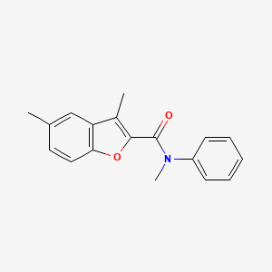 molecular formula C18H17NO2 B2826811 N,3,5-trimethyl-N-phenyl-1-benzofuran-2-carboxamide CAS No. 620587-92-0