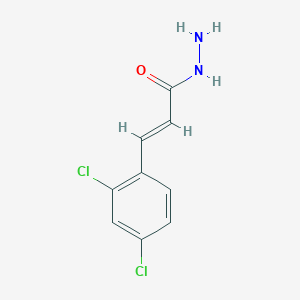 molecular formula C9H8Cl2N2O B2826830 (E)-3-(2,4-dichlorophenyl)-2-propenohydrazide CAS No. 876729-84-9