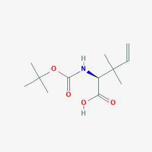 molecular formula C12H21NO4 B2826869 (S)-Boc-2-amino-3,3-dimethyl-pent-4-enoic acid CAS No. 676629-90-6