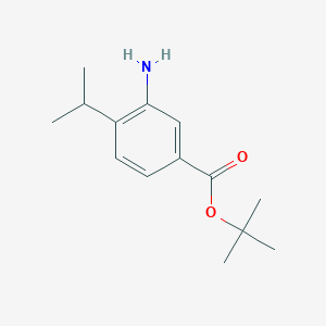 molecular formula C14H21NO2 B2826872 Tert-butyl 3-amino-4-propan-2-ylbenzoate CAS No. 2248357-70-0