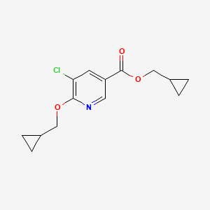 Cyclopropylmethyl 5-chloro-6-(cyclopropylmethoxy)pyridine-3-carboxylate