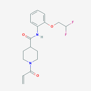 N-[2-(2,2-Difluoroethoxy)phenyl]-1-prop-2-enoylpiperidine-4-carboxamide