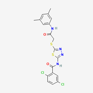 2,5-dichloro-N-(5-((2-((3,5-dimethylphenyl)amino)-2-oxoethyl)thio)-1,3,4-thiadiazol-2-yl)benzamide