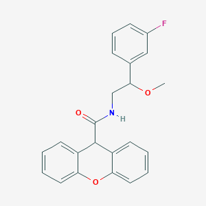 molecular formula C23H20FNO3 B2826908 N-[2-(3-fluorophenyl)-2-methoxyethyl]-9H-xanthene-9-carboxamide CAS No. 1797024-08-8