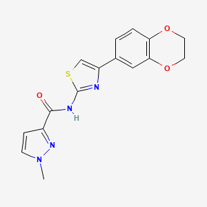 N-(4-(2,3-dihydrobenzo[b][1,4]dioxin-6-yl)thiazol-2-yl)-1-methyl-1H-pyrazole-3-carboxamide