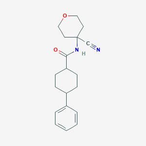molecular formula C19H24N2O2 B2826929 N-(4-Cyanooxan-4-yl)-4-phenylcyclohexane-1-carboxamide CAS No. 2178348-24-6