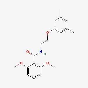 molecular formula C19H23NO4 B2826939 N-[2-(3,5-dimethylphenoxy)ethyl]-2,6-dimethoxybenzamide CAS No. 316128-83-3