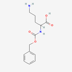 molecular formula C13H18N2O4 B2826956 H-DL-Orn(Z)-OH CAS No. 2640-58-6; 6671-85-8