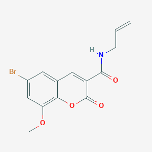 N-allyl-6-bromo-8-methoxy-2-oxo-2H-chromene-3-carboxamide