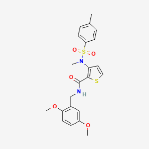 molecular formula C22H24N2O5S2 B2827019 2-(1-ethyl-3-methyl-7-oxo-1,7-dihydro-6H-pyrazolo[3,4-c]pyridin-6-yl)-N-(pyridin-3-ylmethyl)acetamide CAS No. 1189374-72-8