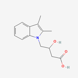 molecular formula C14H17NO3 B2827026 4-(2,3-二甲基-吲哚-1-基)-3-羟基丁酸 CAS No. 889939-60-0