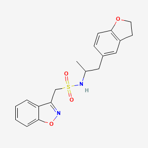 1-(benzo[d]isoxazol-3-yl)-N-(1-(2,3-dihydrobenzofuran-5-yl)propan-2-yl)methanesulfonamide