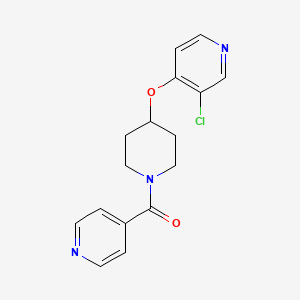 molecular formula C16H16ClN3O2 B2827061 (4-((3-Chloropyridin-4-yl)oxy)piperidin-1-yl)(pyridin-4-yl)methanone CAS No. 2034302-53-7