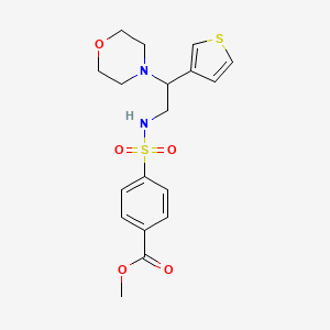 methyl 4-(N-(2-morpholino-2-(thiophen-3-yl)ethyl)sulfamoyl)benzoate
