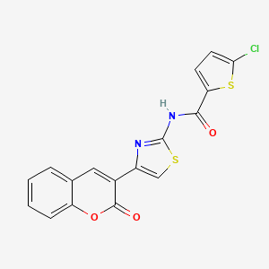 5-chloro-N-(4-(2-oxo-2H-chromen-3-yl)thiazol-2-yl)thiophene-2-carboxamide