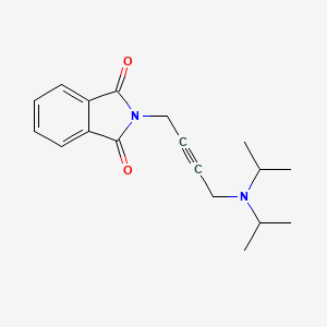 molecular formula C18H22N2O2 B2827072 2-(4-(Diisopropylamino)but-2-yn-1-yl)isoindoline-1,3-dione CAS No. 38060-12-7