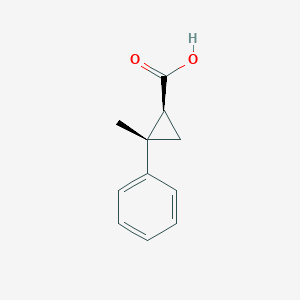 molecular formula C11H12O2 B2827074 (1S,2S)-2-methyl-2-phenylcyclopropane-1-carboxylic acid CAS No. 29161-89-5