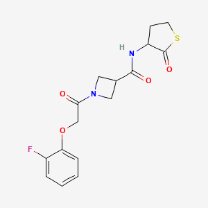 1-(2-(2-fluorophenoxy)acetyl)-N-(2-oxotetrahydrothiophen-3-yl)azetidine-3-carboxamide