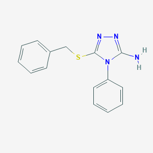 molecular formula C15H14N4S B282711 5-(benzylsulfanyl)-4-phenyl-4H-1,2,4-triazol-3-amine 