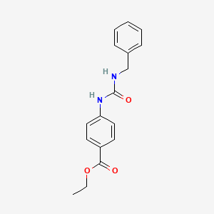 molecular formula C17H18N2O3 B2827125 Ethyl 4-(benzylcarbamoylamino)benzoate CAS No. 894498-05-6