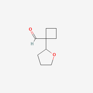 1-(Oxolan-2-yl)cyclobutane-1-carbaldehyde