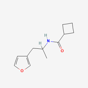 molecular formula C12H17NO2 B2827189 N-(1-(furan-3-yl)propan-2-yl)cyclobutanecarboxamide CAS No. 1795301-13-1