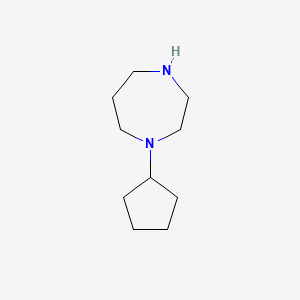 molecular formula C10H20N2 B2827195 1-Cyclopentyl-1,4-diazepane CAS No. 245070-83-1