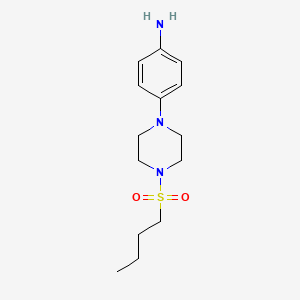 molecular formula C14H23N3O2S B2827201 4-(4-Butylsulfonylpiperazin-1-yl)aniline CAS No. 927989-44-4