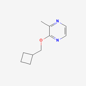 molecular formula C10H14N2O B2827203 2-(Cyclobutylmethoxy)-3-methylpyrazine CAS No. 2175978-63-7