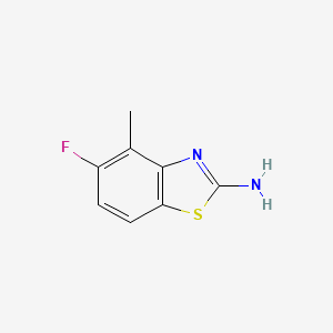molecular formula C8H7FN2S B2827206 5-Fluoro-4-methyl-1,3-benzothiazol-2-amine CAS No. 156970-37-5