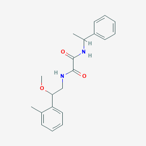 molecular formula C20H24N2O3 B2827214 N1-(2-methoxy-2-(o-tolyl)ethyl)-N2-(1-phenylethyl)oxalamide CAS No. 1448045-86-0