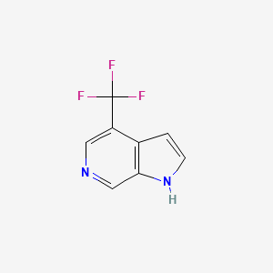 molecular formula C8H5F3N2 B2827221 4-(Trifluoromethyl)-1H-pyrrolo[2,3-C]pyridine CAS No. 1211521-88-8
