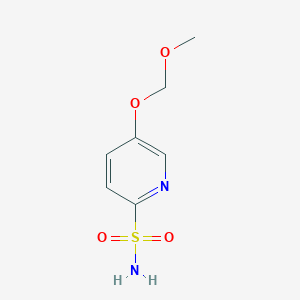 molecular formula C7H10N2O4S B2827230 5-(Methoxymethoxy)pyridine-2-sulfonamide CAS No. 2344685-07-8